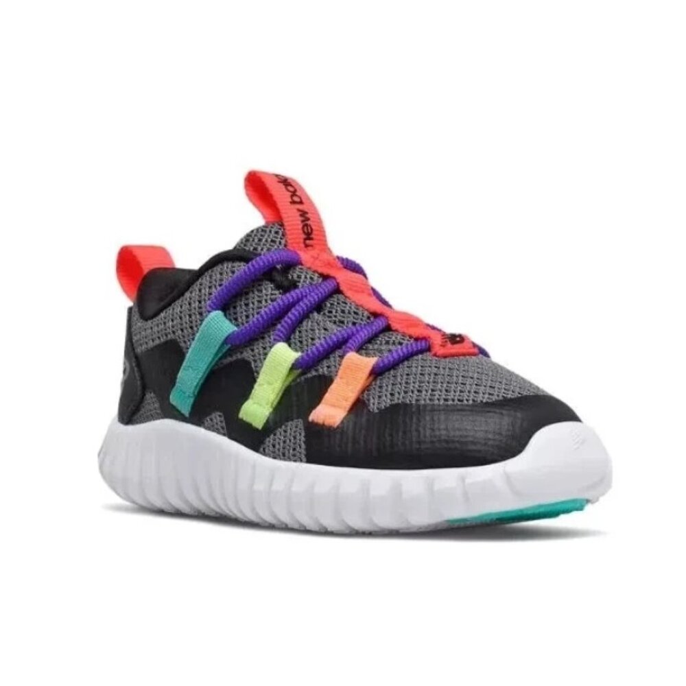 New Balance Playgruv V1 Bungee Toddler Sneakers Size 5.5 – Black/Lead/Deep Viole